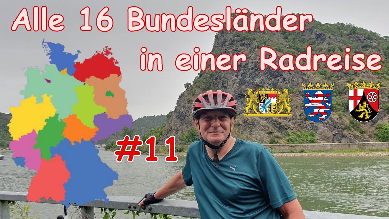 Alle 16 Bundesländer in einer Radreise / Teil 11 / Von Wörth am Main nach Worms