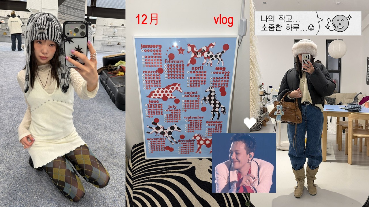 SUB) 나누는 12月 vlog⭐️GD콘서트 . 연말 선물 추천 . 2026 캘린더 . 첫 우래옥…