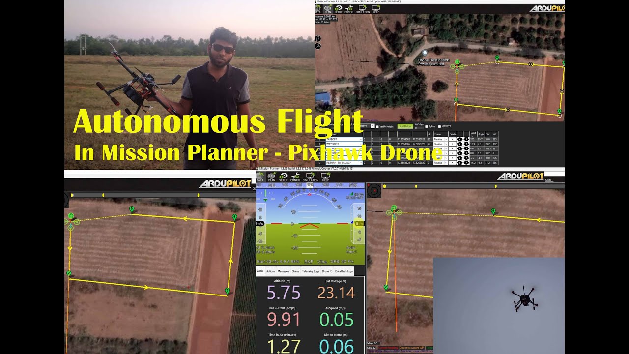 Beginner's Tutorial: How to do Autonomous Flight using Mission Planning with Pixhawk Drone