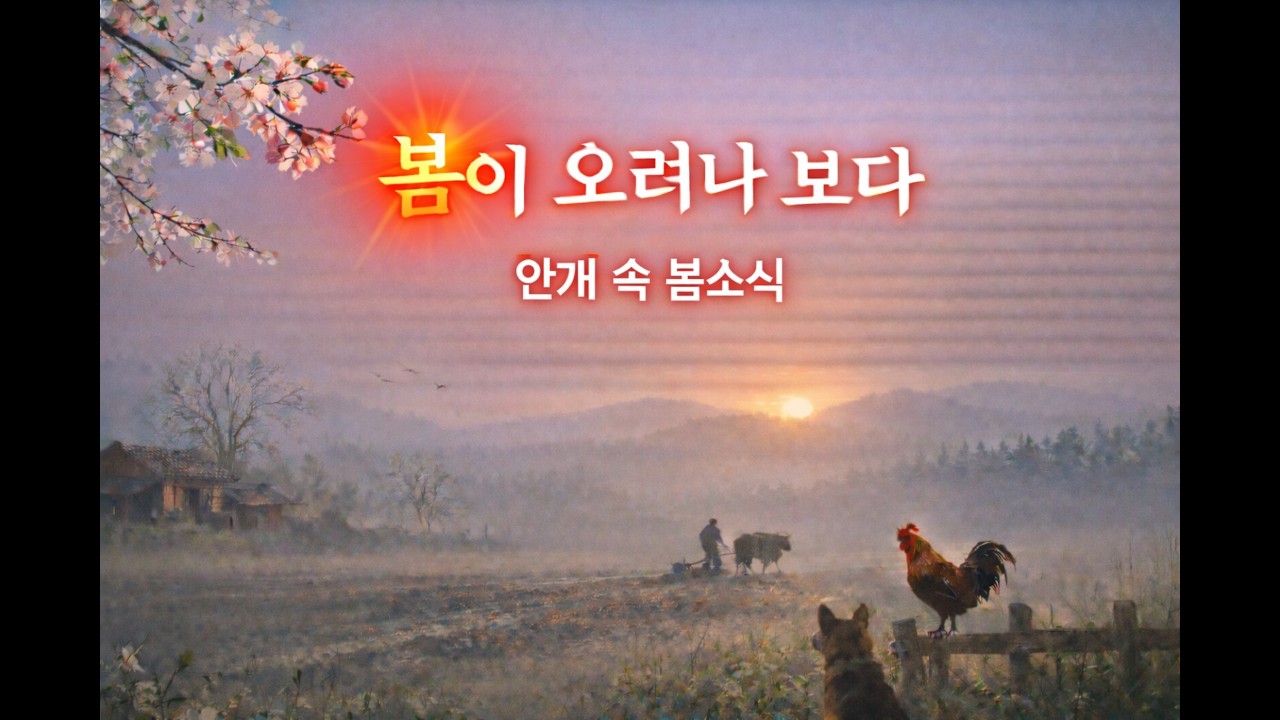 [봄이 오려나 보다] | 시가 노래로 피다 | 감성 시노래 · Emotional Poetic Song (새벽 안택상 | SeByeok An Poet)