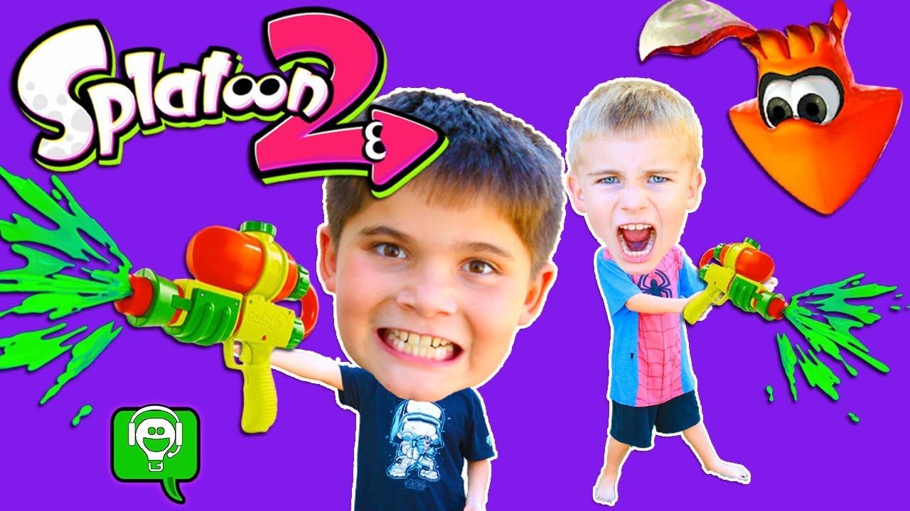 We Get PAINTED + Splatoon 2 Video Game! HobbyKidsGaming