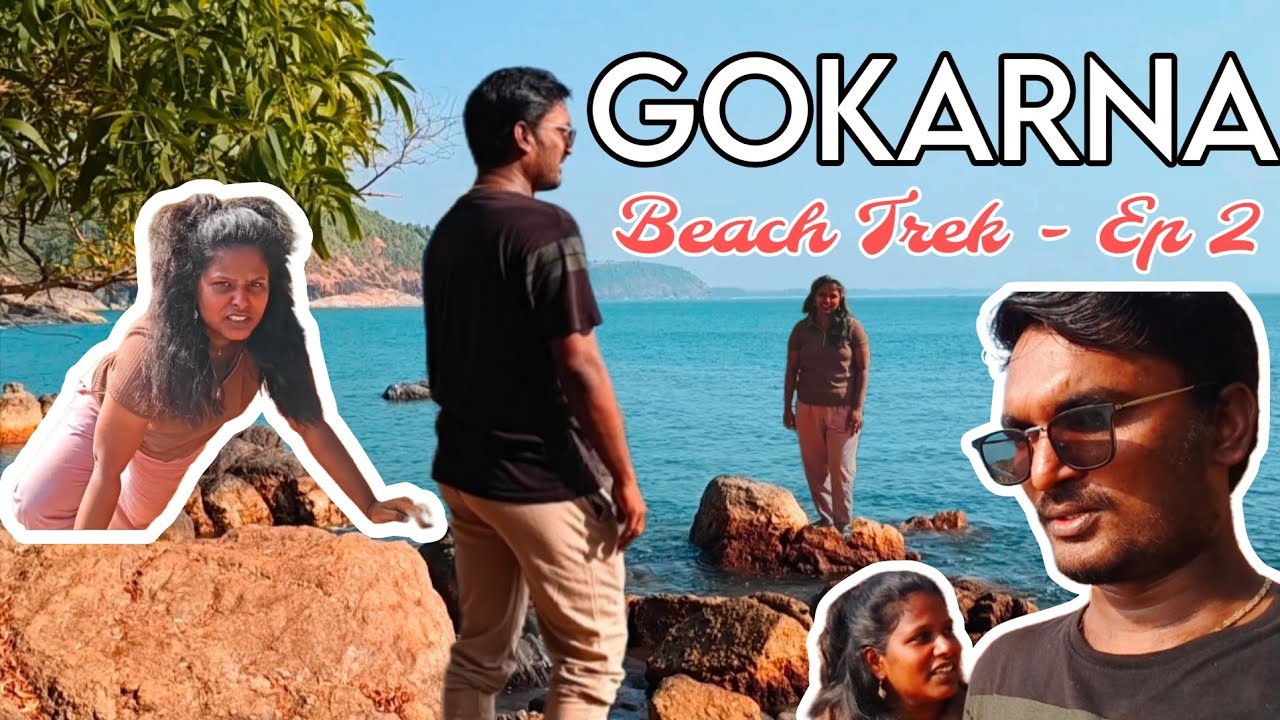 Gokarna Beach Trek - Ep 2 ( Kudle Beach - Om Beach - Half Moon Beach - Paradise Beach ) 
