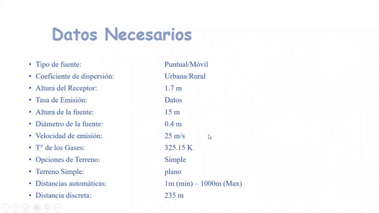 TUTORIAL DISPERSIÓN DE CONTAMINANTES CON EL SOFTWARE SCREEN VIEW