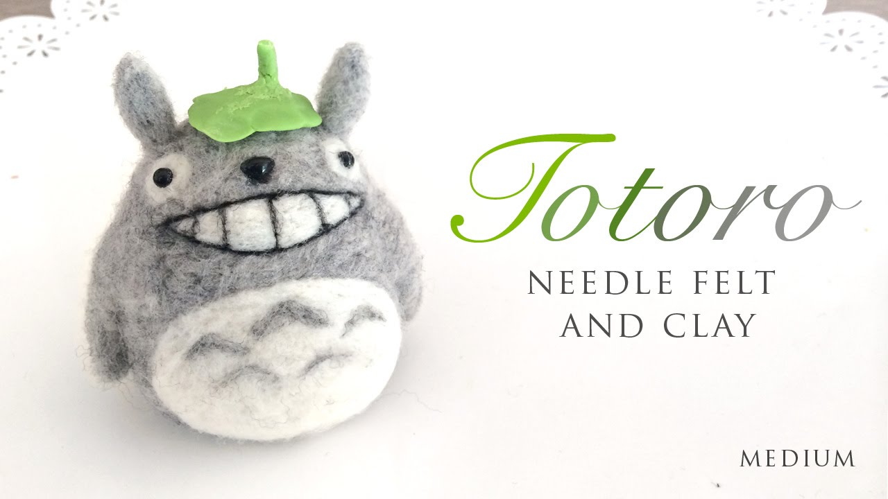 DIY Needle Felt Totoro - ASMR Craft Tutorial