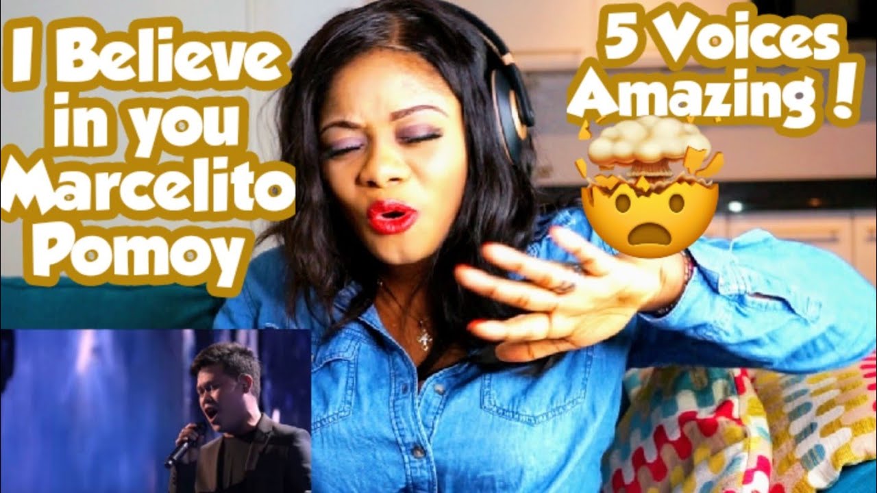 Marcelito Pomoy - I Believe In You | AGT GRAND FINAL SONG | Reaction (5 VOICES )
