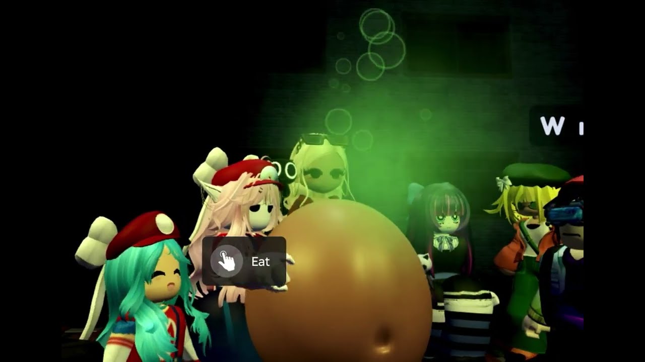 Meeting some fans in a Roblox nom game -v-