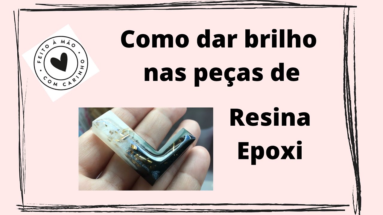 Como dar brilho nas peças de resina epoxi. #doming #resinaepoxi