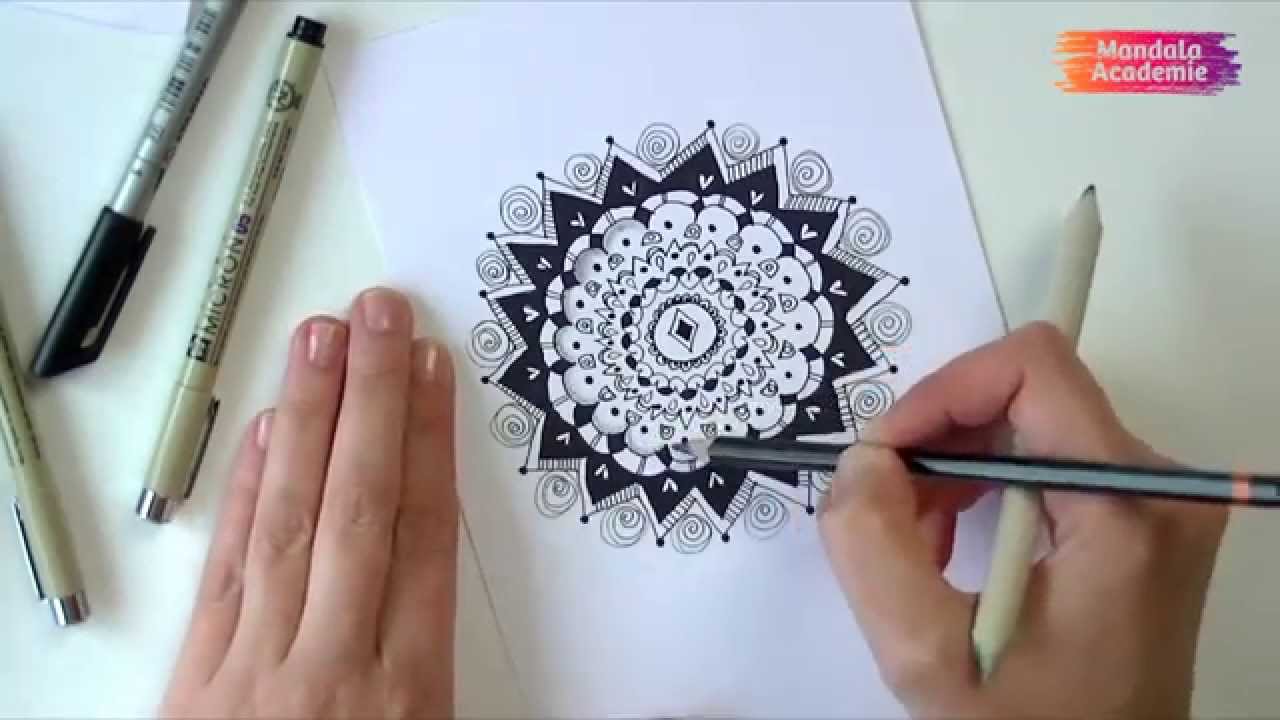 Hoe doodle je een Mandala / Zendala?