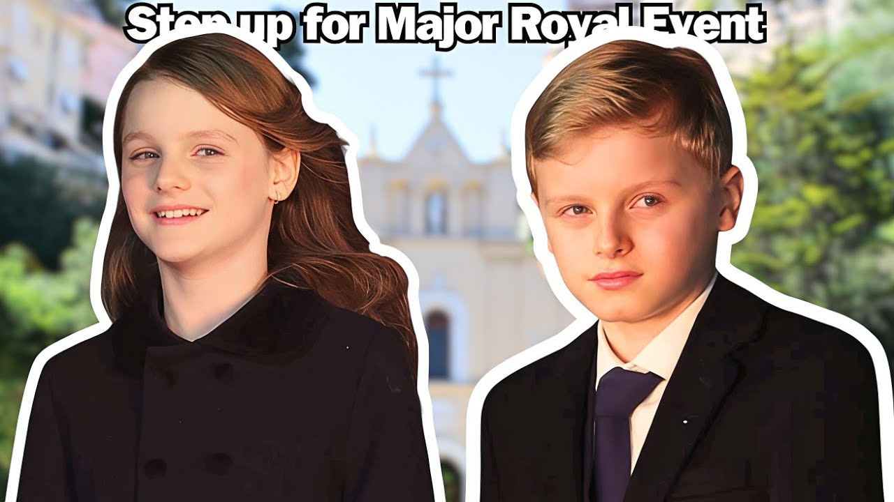 Prince Jacques and Princess Gabriella STEP UP as they join Monaco to HONOUR Patron Saint