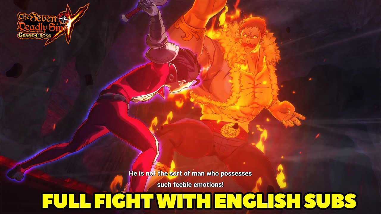 Escanor Vs Zeldris Full Fight Cutscene! (English Sub) | Seven Deadly Sins: Grand Cross