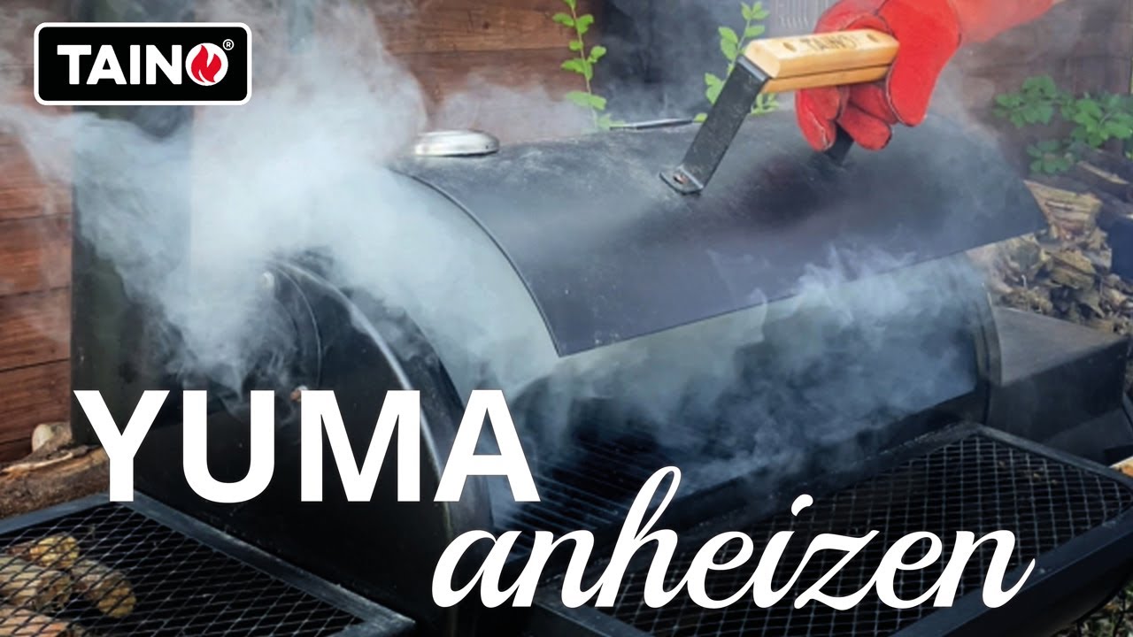 TAINO Grillecke - YUMA anheizen | Smoker anfeuern