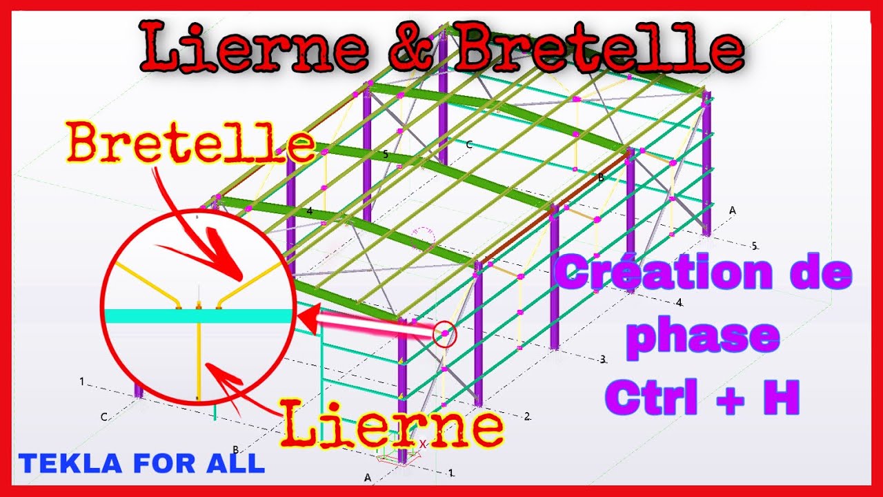 TSBECM : Création de Lierne et Bretelle  « TEKLA STRUCTURE »  { Partie 11 }