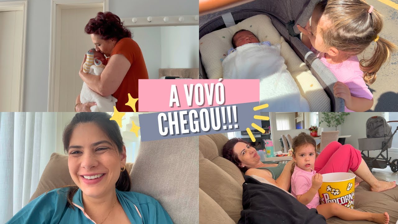 A VOVÓ CHEGOU! + NOSSA ROTINA - Thamyê Baseggio