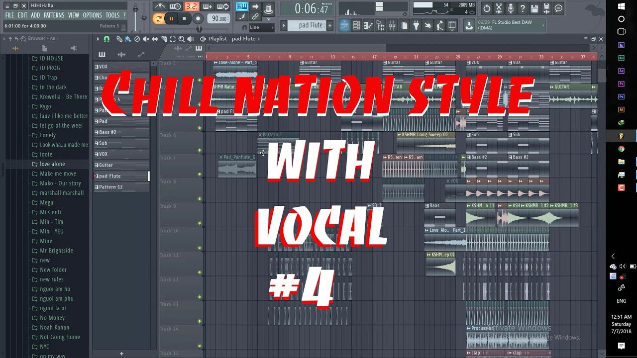 [Chill Nation Style] Vocal Chops With Vocal #4 [Free FLP]