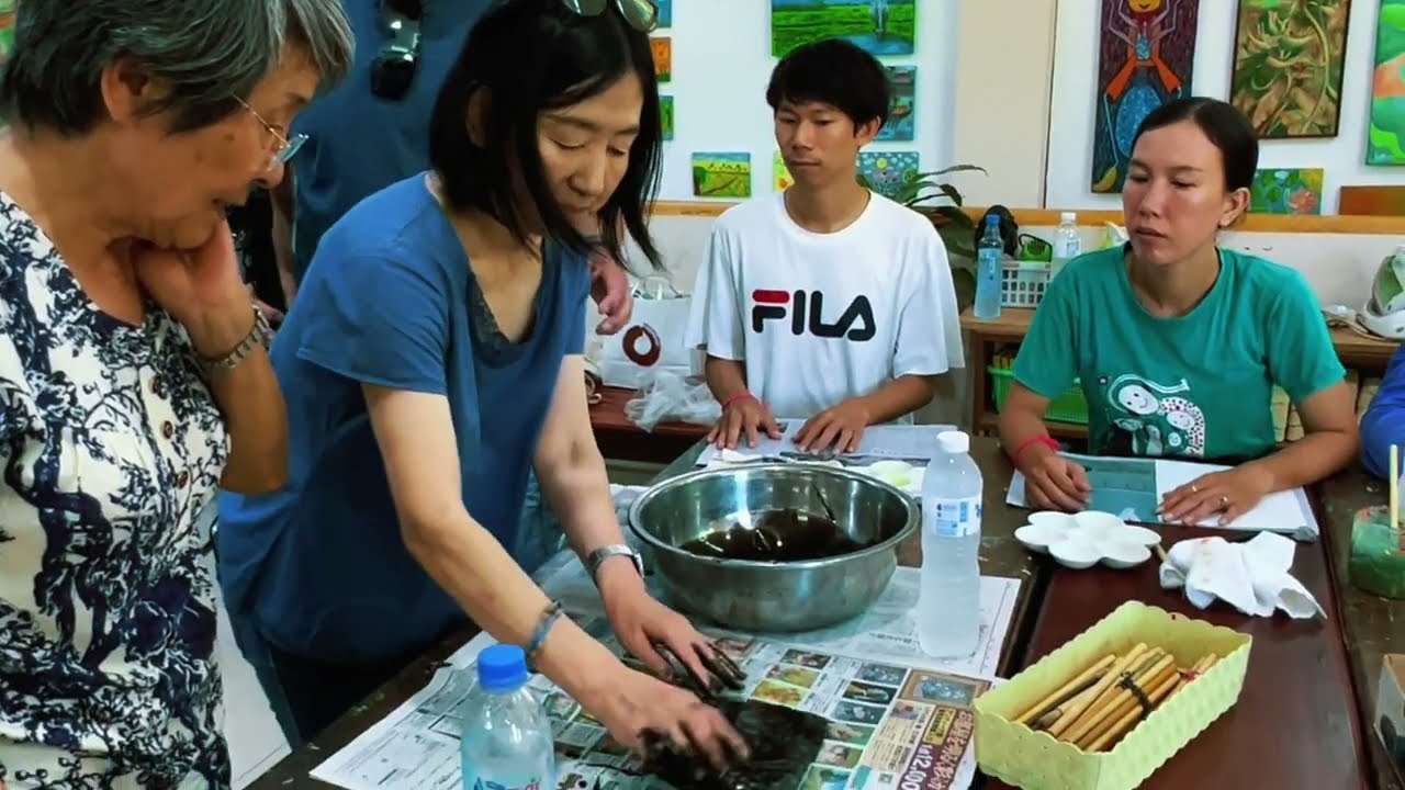 [Full] សកម្មភាពបង្រៀន​ workshop ស្តីពី បច្ចេសទេសសិល្បះគំនូរជប៉ុនសម័យដើម NIHONGA #smallartschool