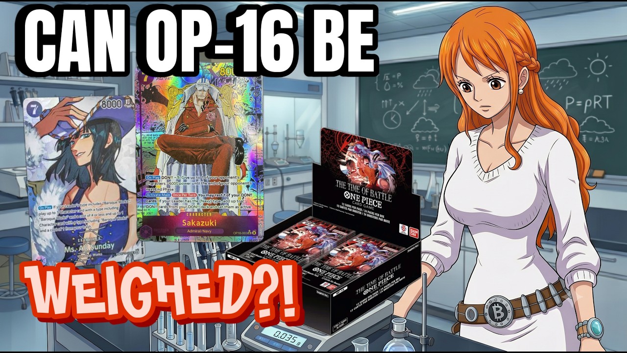 Можно ли взвесить OP-16?! | Посмотрите видео перед покупкой | Карточная игра One Piece OP-16: Вре...