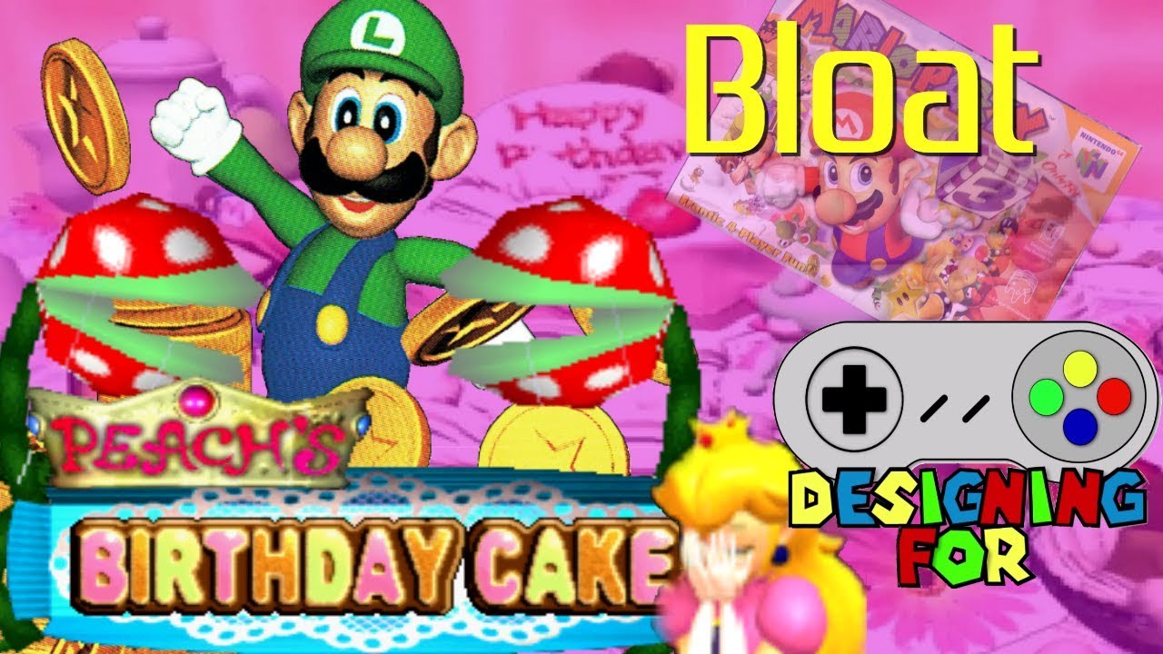 Mario Party's Peach's Birthday Cake -- Designing for Bloat (featuring Tarvould's Quest!)