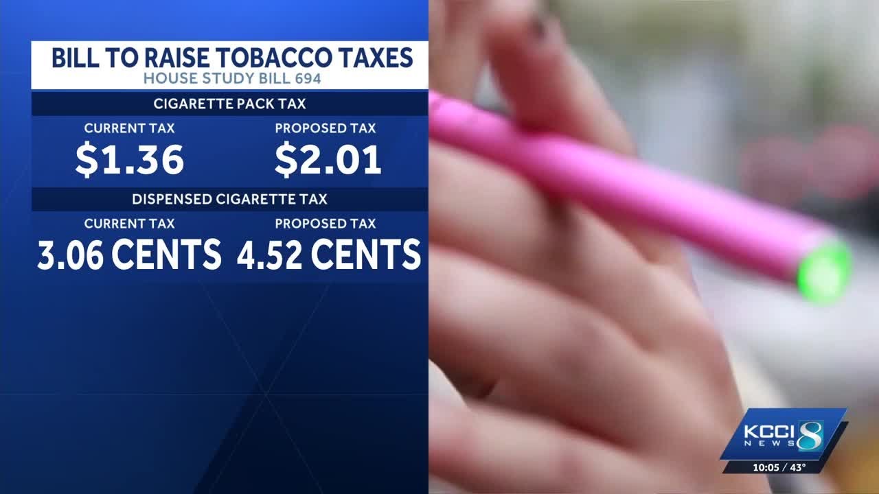 Bill increasing tax on tobacco products advances through subcommittee
