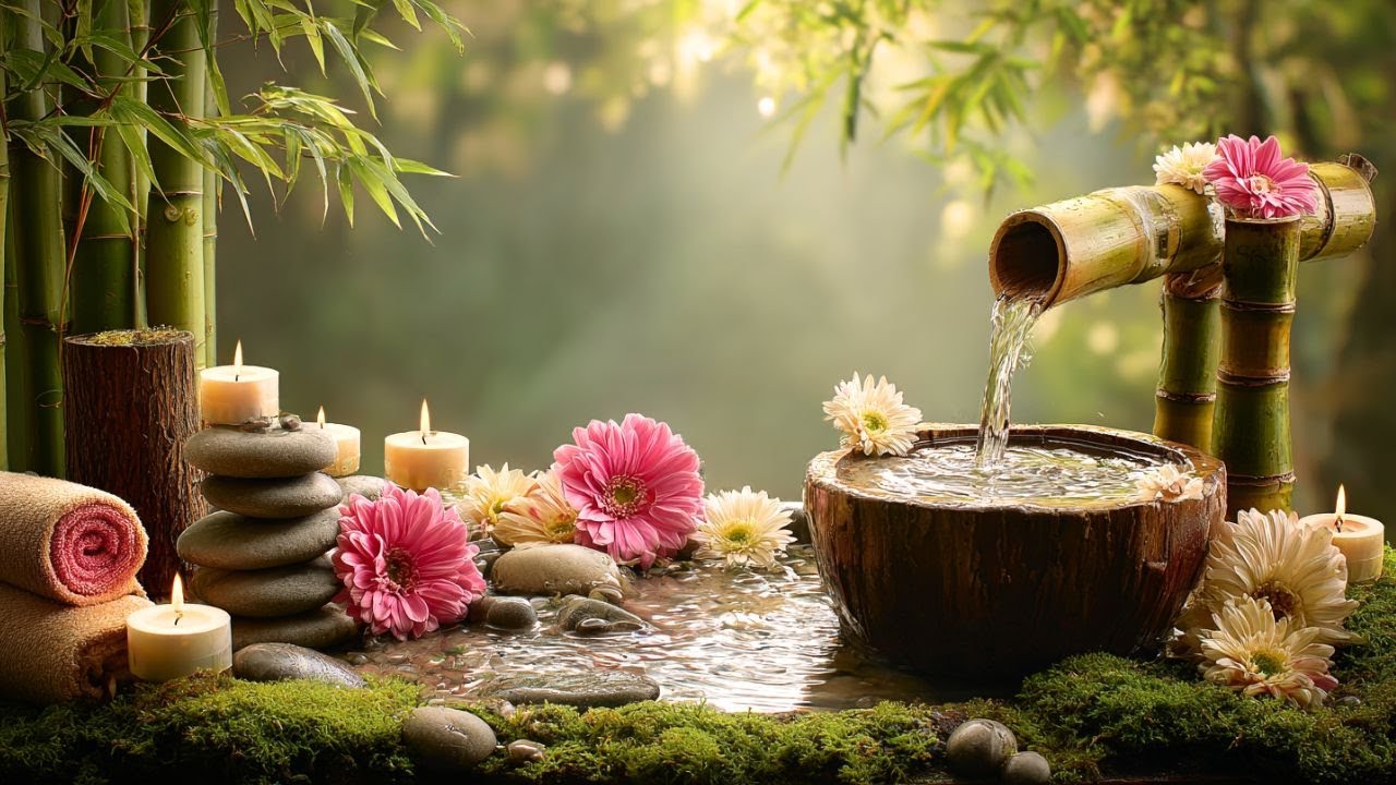 Calming Piano & Running Water Sounds 🌙 Anxiety Relief, Emotional Reset, Better Sleep Tonight