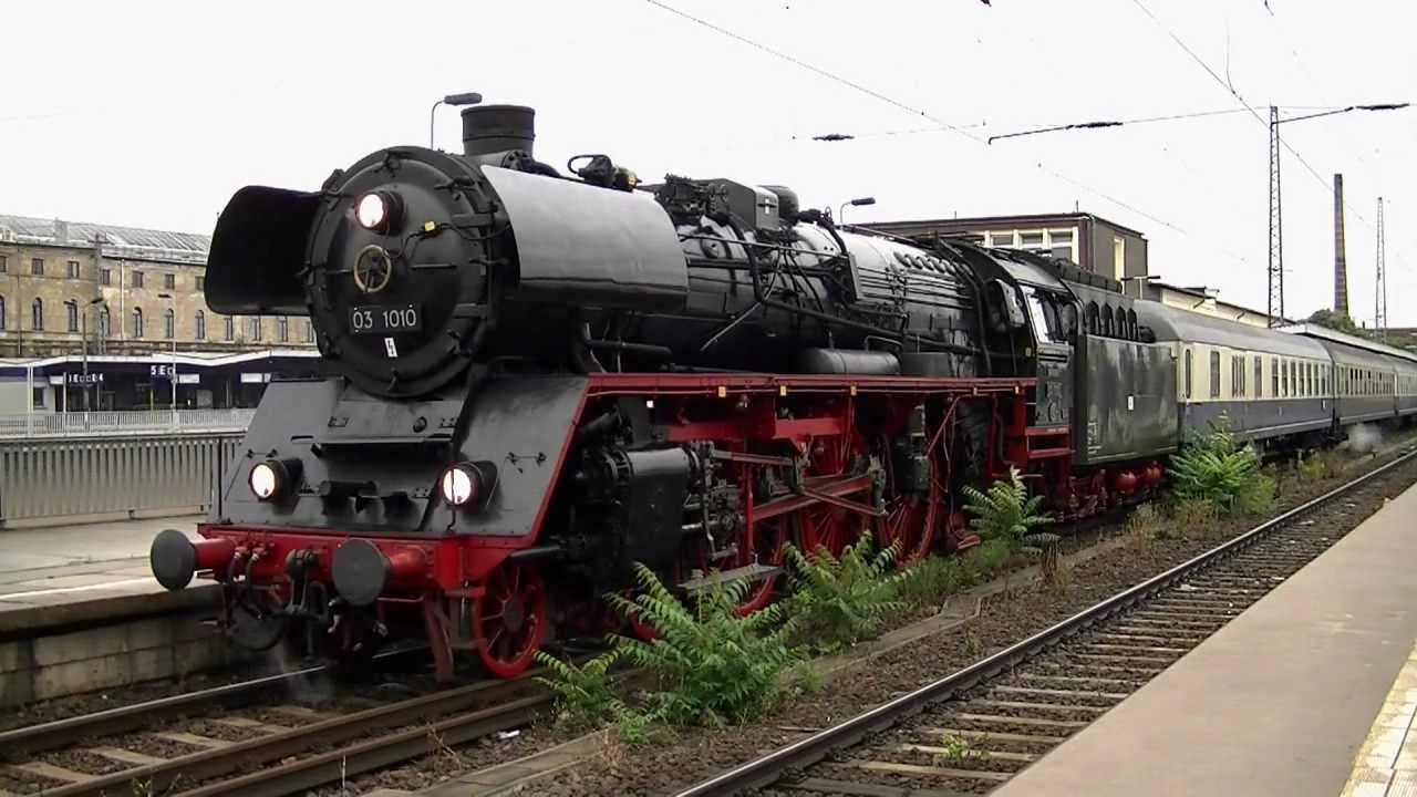 Dampflok 03 1010 in Magdeburg Hauptbahnhof