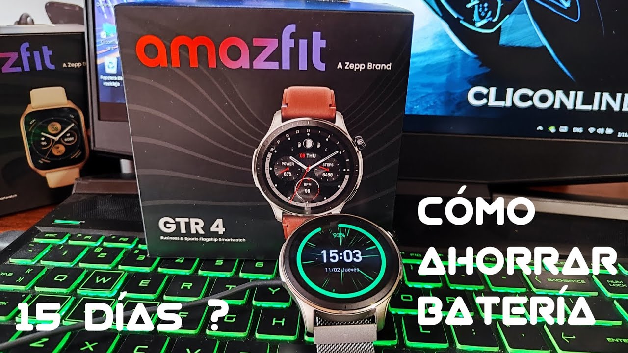 Amazfit GTR 4 Cómo ahorro la Batería? Funciones Específicas by @cliconline