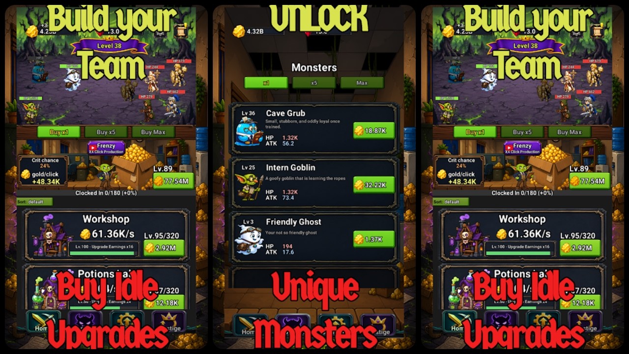 Monster Admin:Idle Clicker RPG Game
