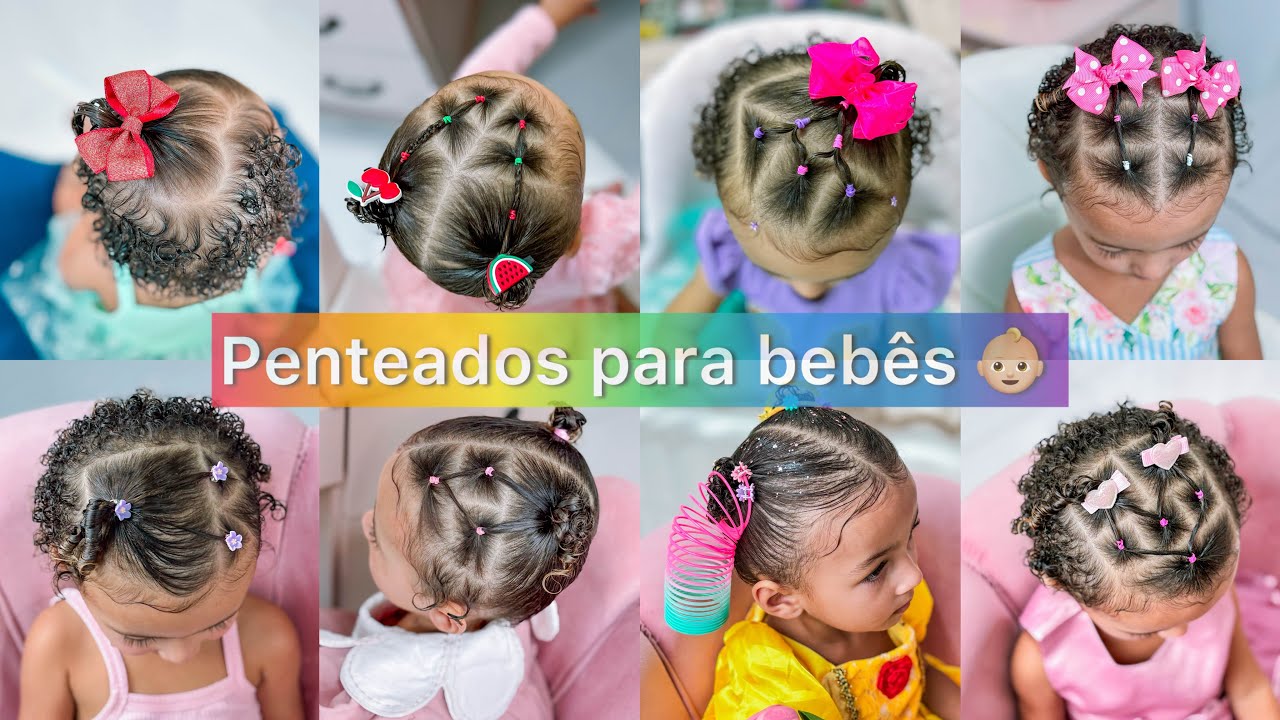 Ideais de penteados para bebês 👶🏼 🎀