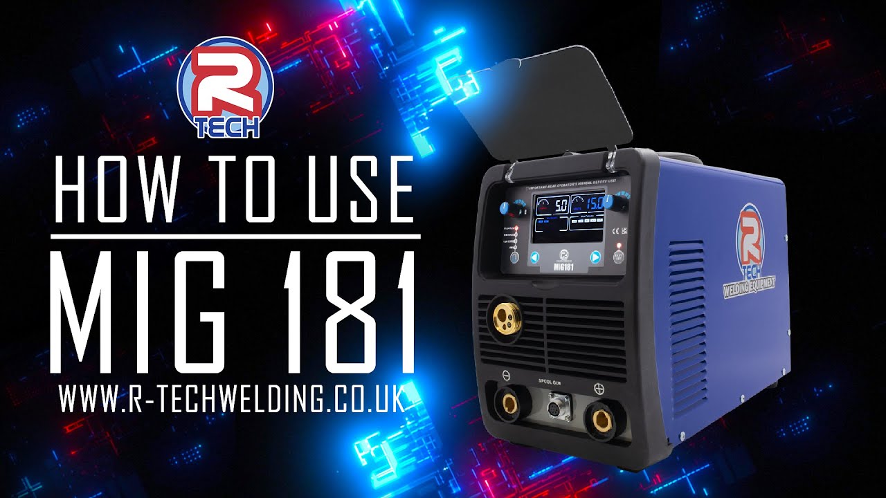 R-Tech MIG181 MIG Welder EASY SET and MANUAL mode - EXPLAINED