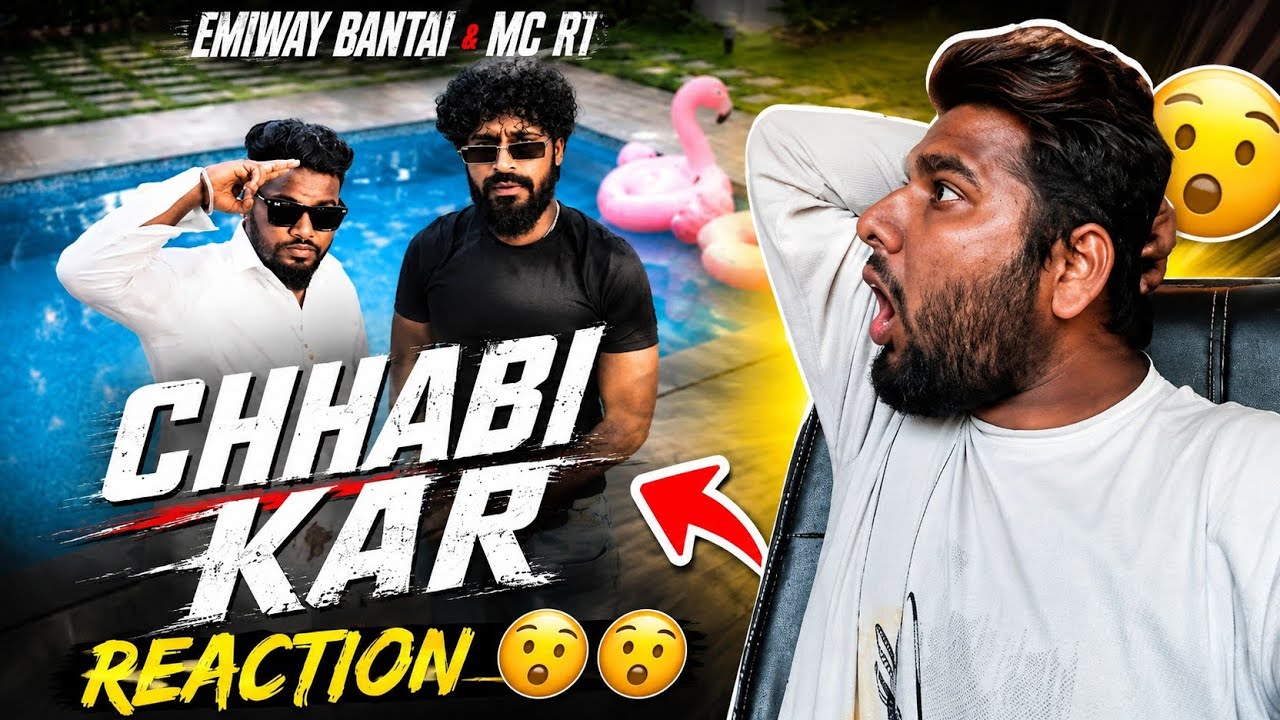Emiway bantai xMCR l  CHHABI kar official music video lunique filter reaction 