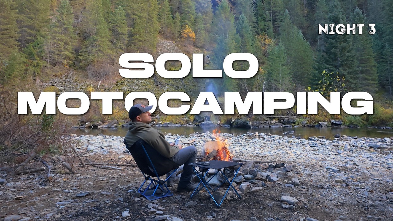 SOLO Motorcycle Camping |Night 3 | ASMR | Sounds of the Wilderness