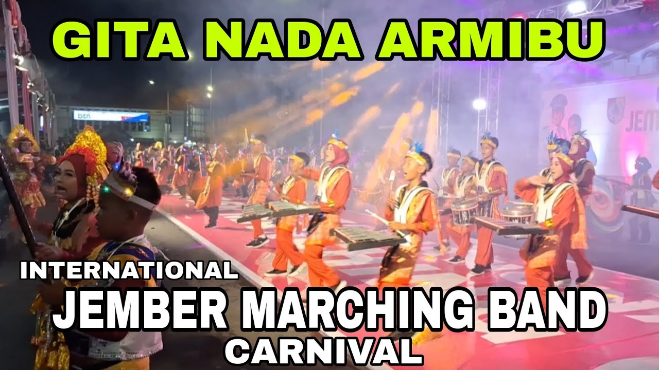 JEMBER MARCHING BAND CARNIVAL || GITA NADA ARMIBU MIMA 30 BUSTANUL ULUM