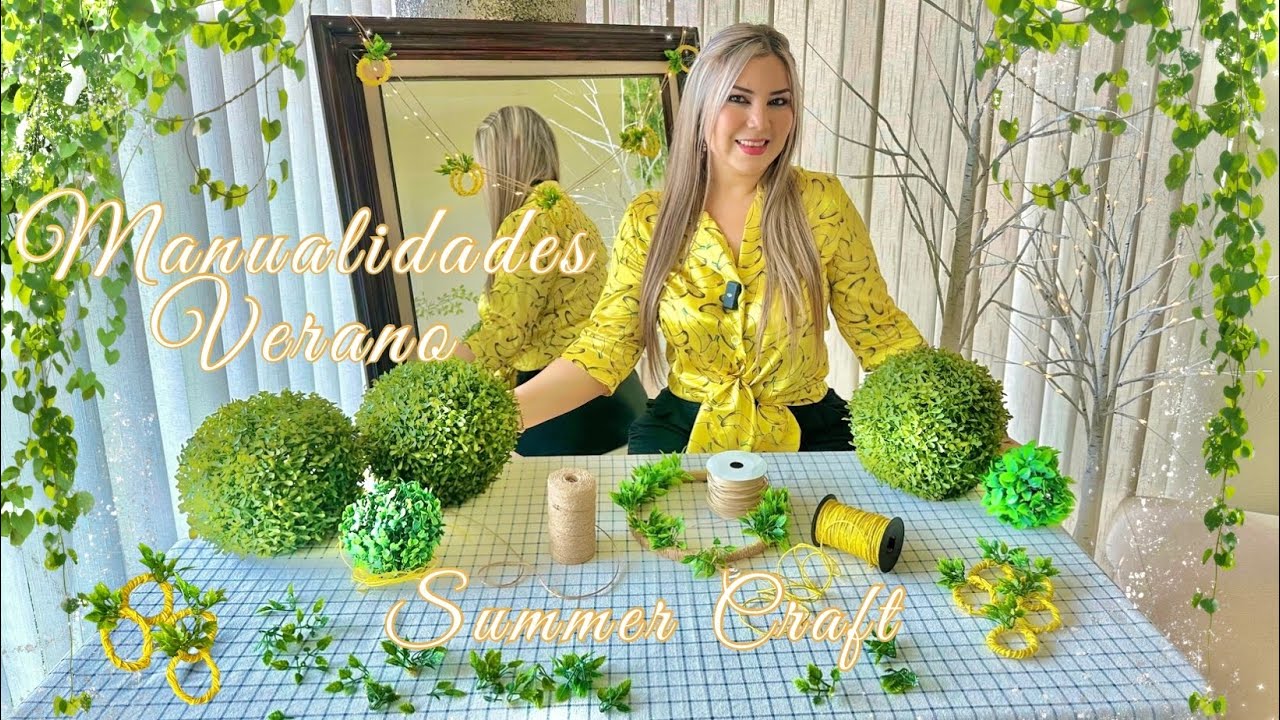 Manualidades de VERANO🍋 DIY Crea tus propias decoraciones para el hogar…