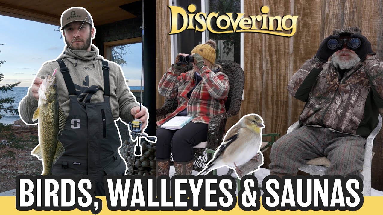 DISCOVERING | Backyard Bird Count, Ice Fish Little Bay de Noc & Sauna on the Shores of Lake Superior