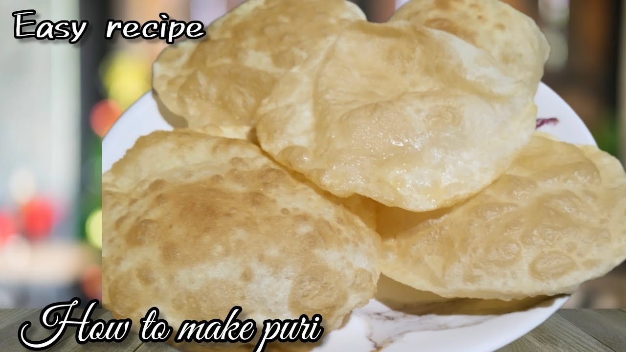 Poori/ Puri recipe ll Goan style poori ll how to make fluffy Puri
