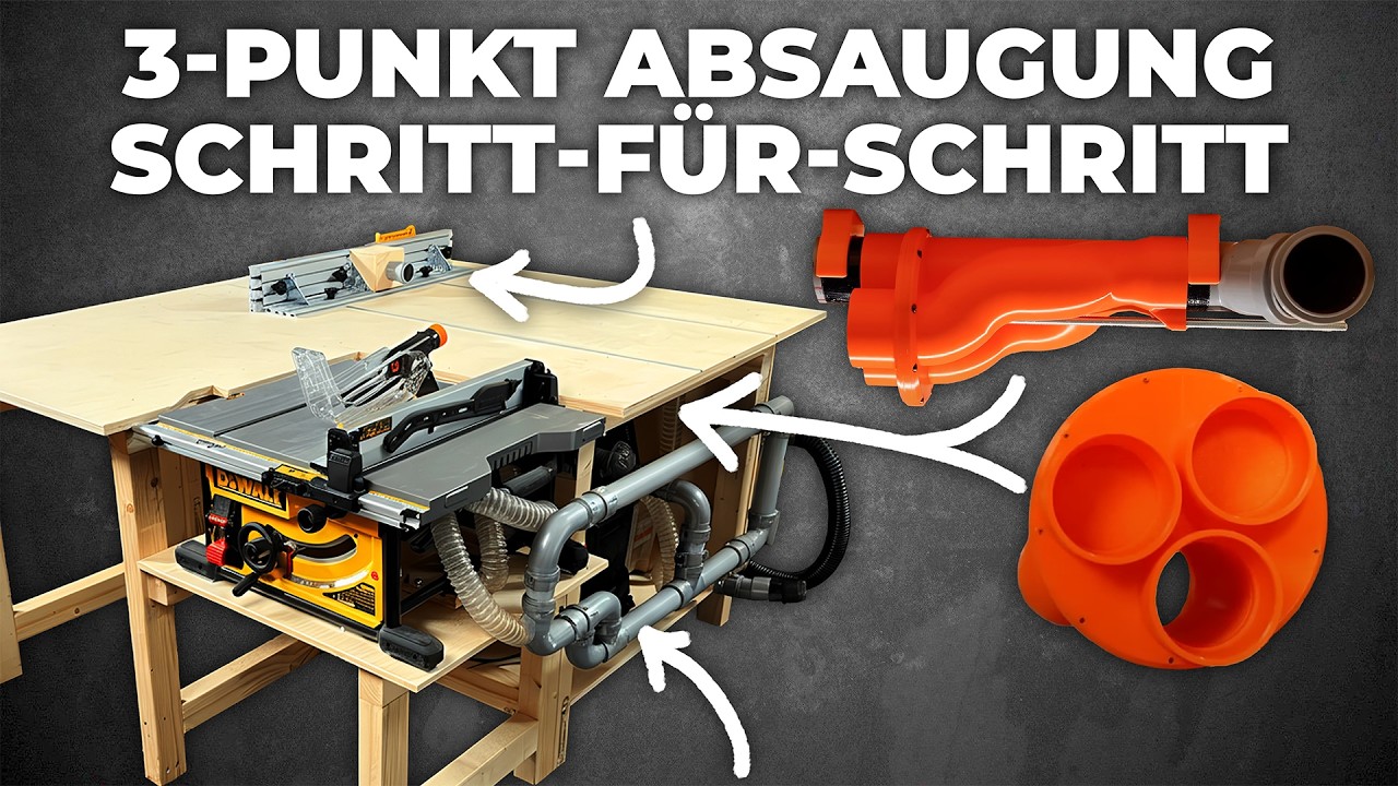 Einfach - schnell - gut! Absaugung in der Werkbank.