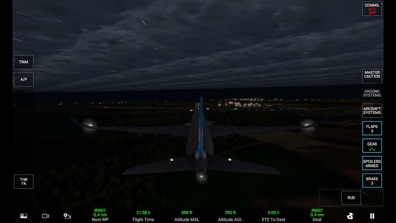 Landing at Carrasco International Airport Carrasco Uruguay (SUMU) 