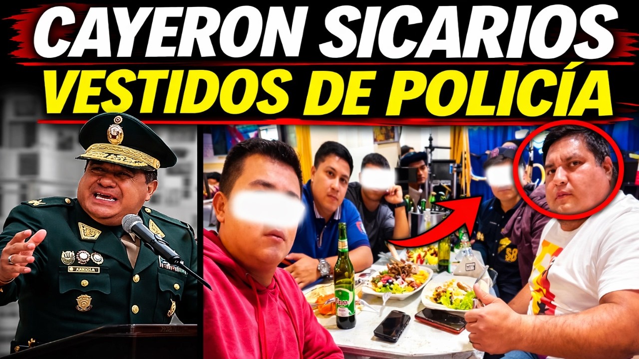 🚨 ¡ASÍ FUE CAPTURADO! JEFE DE BANDA CRIMINAL Y 4 SICARIOS DISFRAZADOS DE POLICÍA EN TRUJILLO