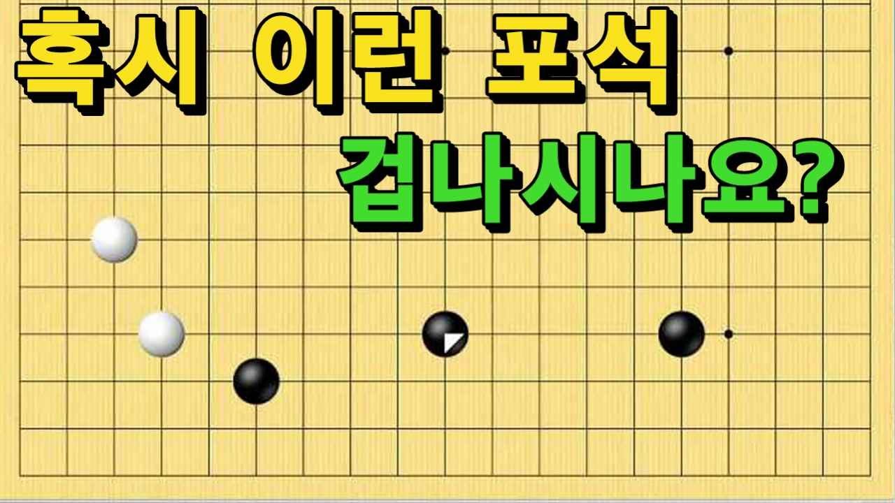 혹시 이런 포석 겁나시나요?