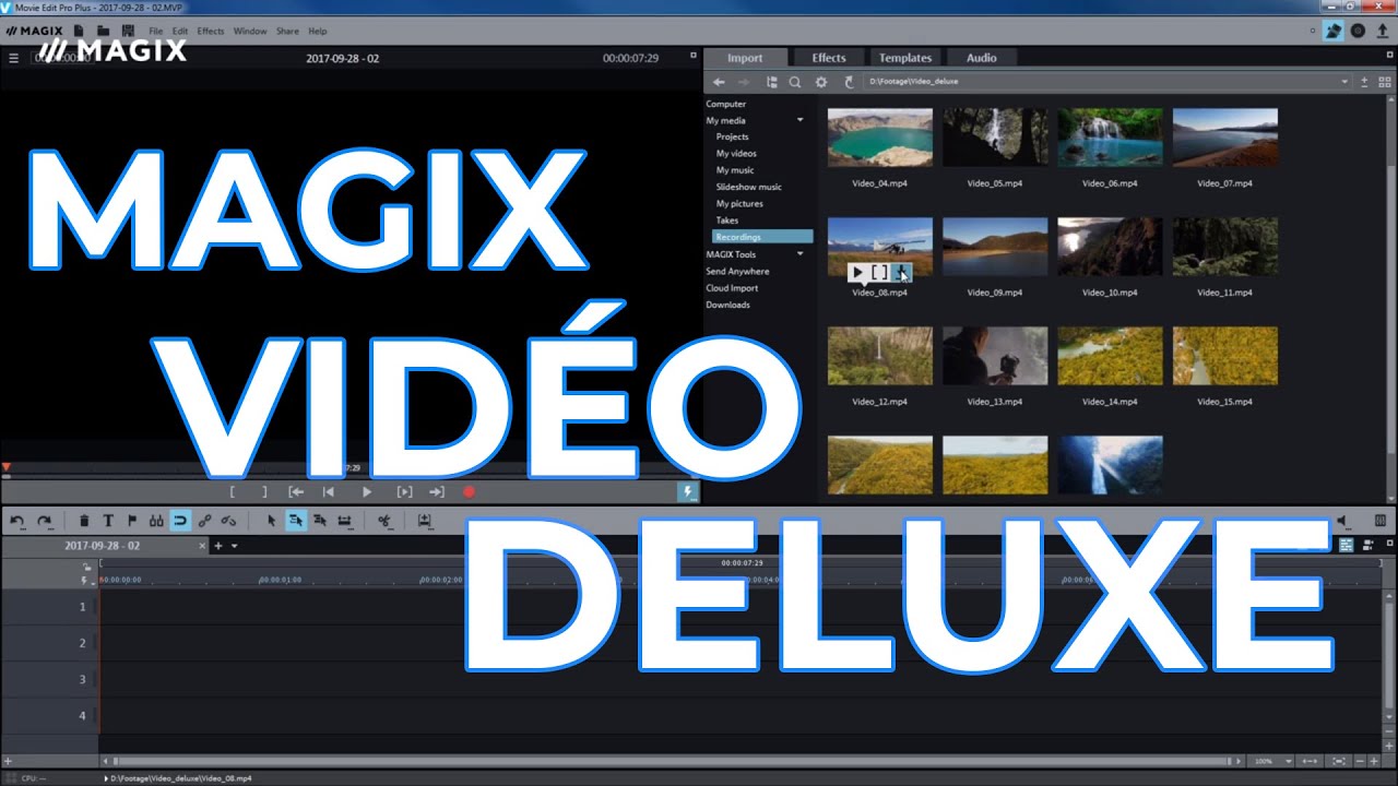 Découverte de Magix Video Deluxe