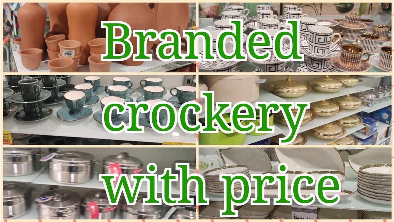 beautiful crockery with price luxury dinner set, tea set, clay cook were😍😍 Pakistani mom in Bahrain