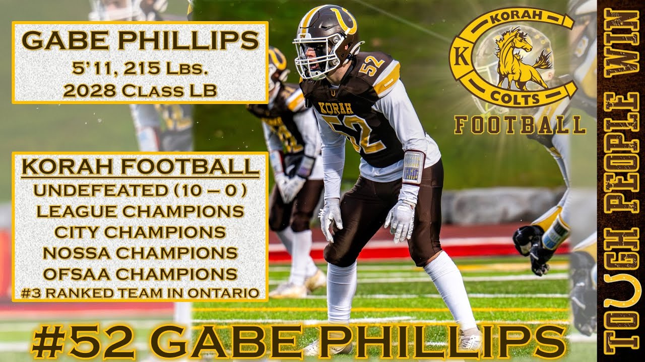 Gabe Phillips (5'11, 215 Lbs. 2028 Class LB) - Highlights from 2025 Season