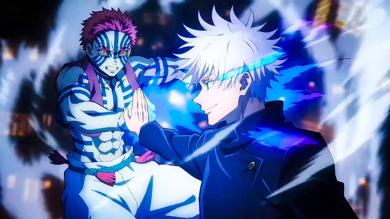 GOJO SATORU vs AKAZA Demon (Fan Animation) - Demon Slayer VS Jujutsu Kaisen - Seedance 2.0 Anime
