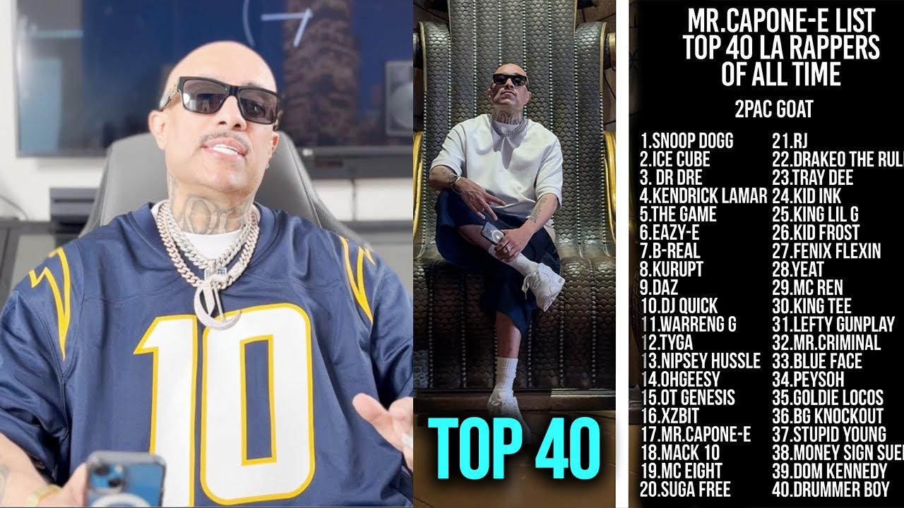 Mr.Capone-E Top 40 LA  Rappers Of All Time