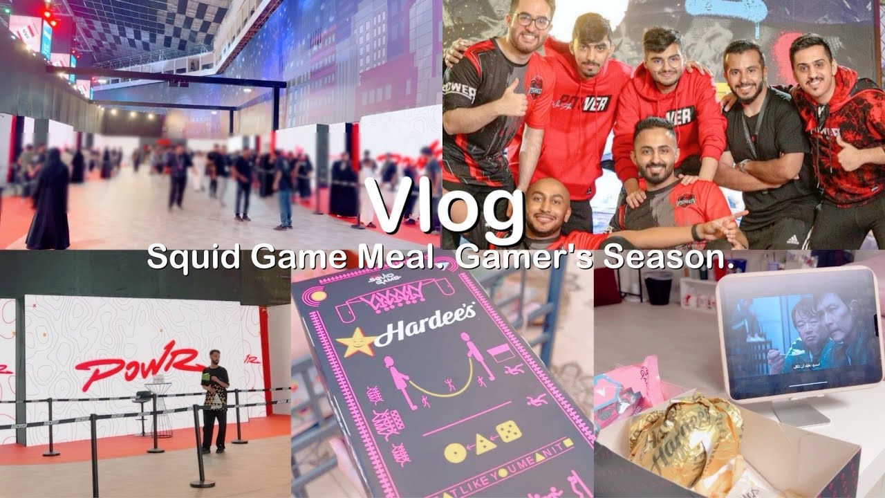 #فلوق:جربة وجبة لعبة الحبار من هارديز🍔•حضرت موسم القيمرز لفريق باور 🎮|Squid Game Meal.Gamer's Season