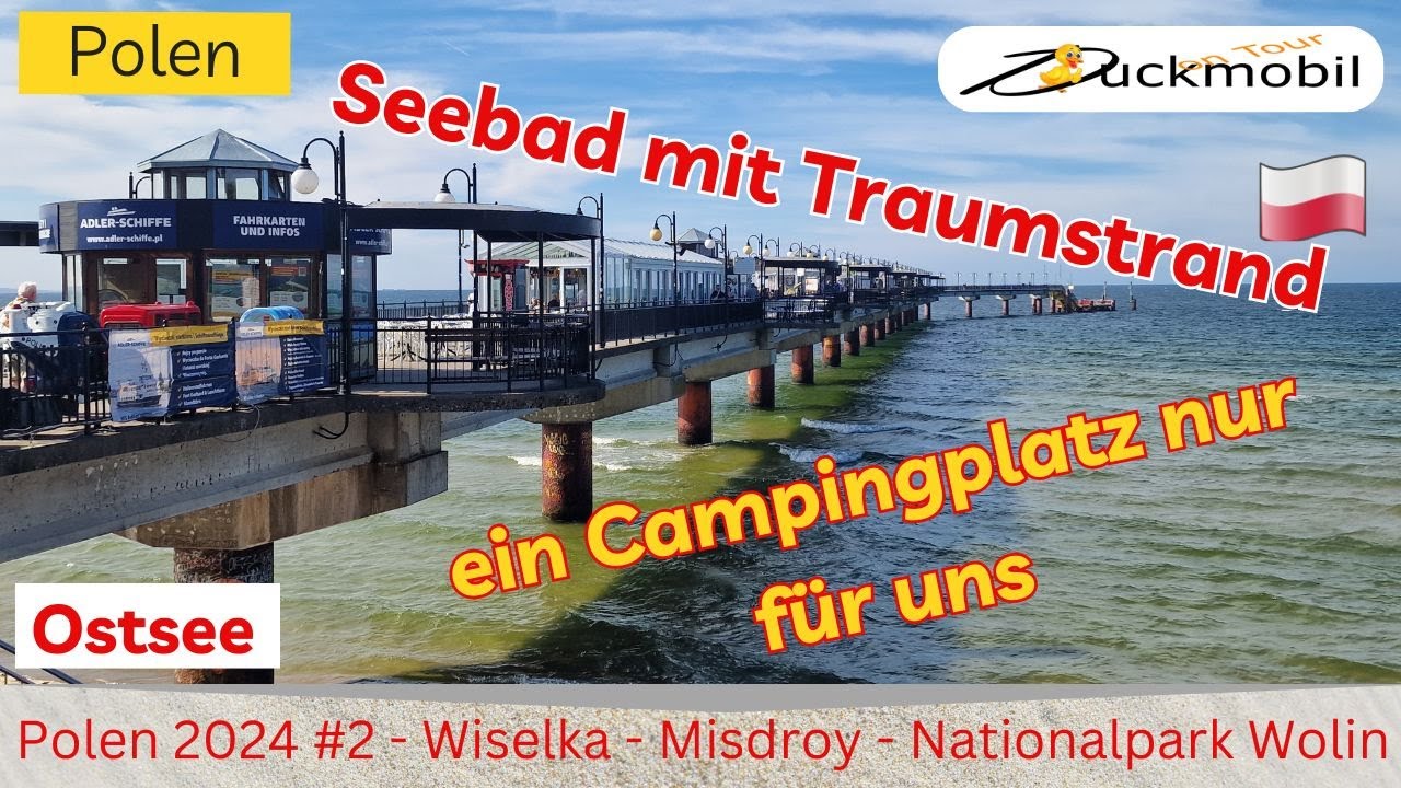 Polen 2024 #2 - Misdroy - Nationalpark Wolin - Wiselka - eine traumhafte Landschaft - E-Bike kaputt