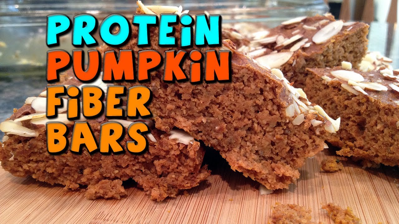 Protein Pumpkin Fiber Bars | Baked Protein Bar Recipe