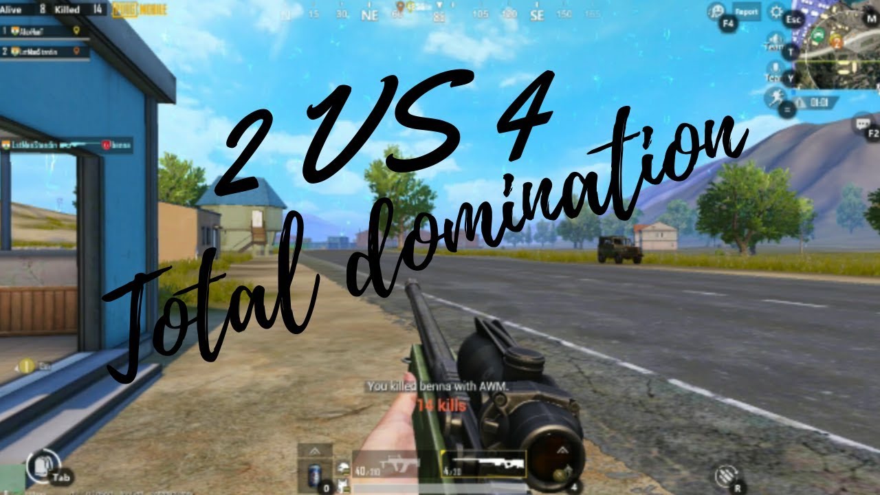 2 vs 4 || Total Domination || Chicken dinner
