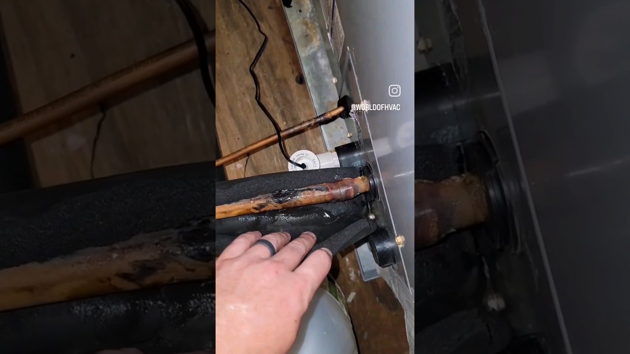 Пятна воды на потолке? Проверьте трубы. #hvac #pipeinsurance #waterdamage