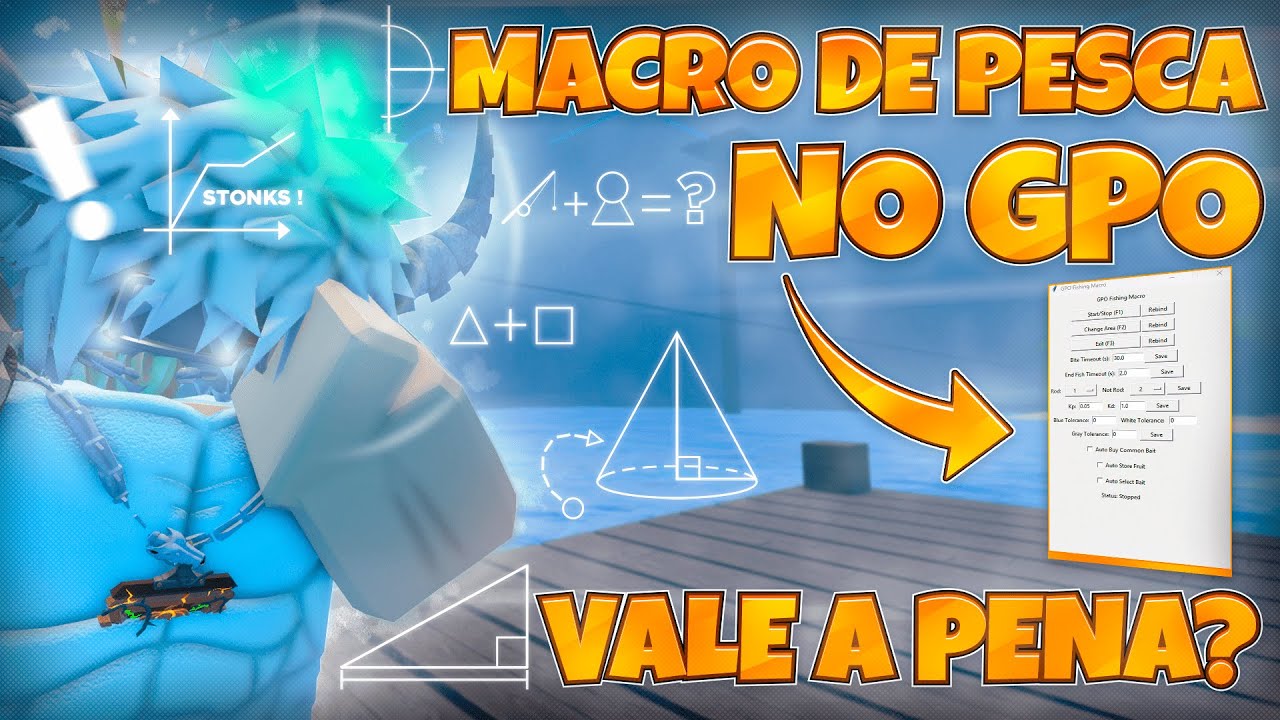 Macro de pesca vale a pena? Tutorial de download do macro de pesca no GPO [Grand Piece Online]!!