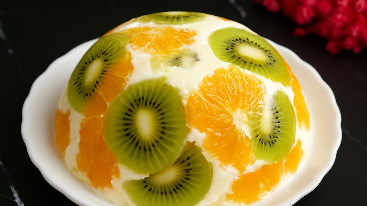 Nur Milch und Obst! Leckeres und gesundes Dessert ohne Backen in 5 Minuten!